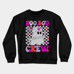 cute boo boo crew ghost paramedic emt ems nurse pumpkin halloween Crewneck Sweatshirt